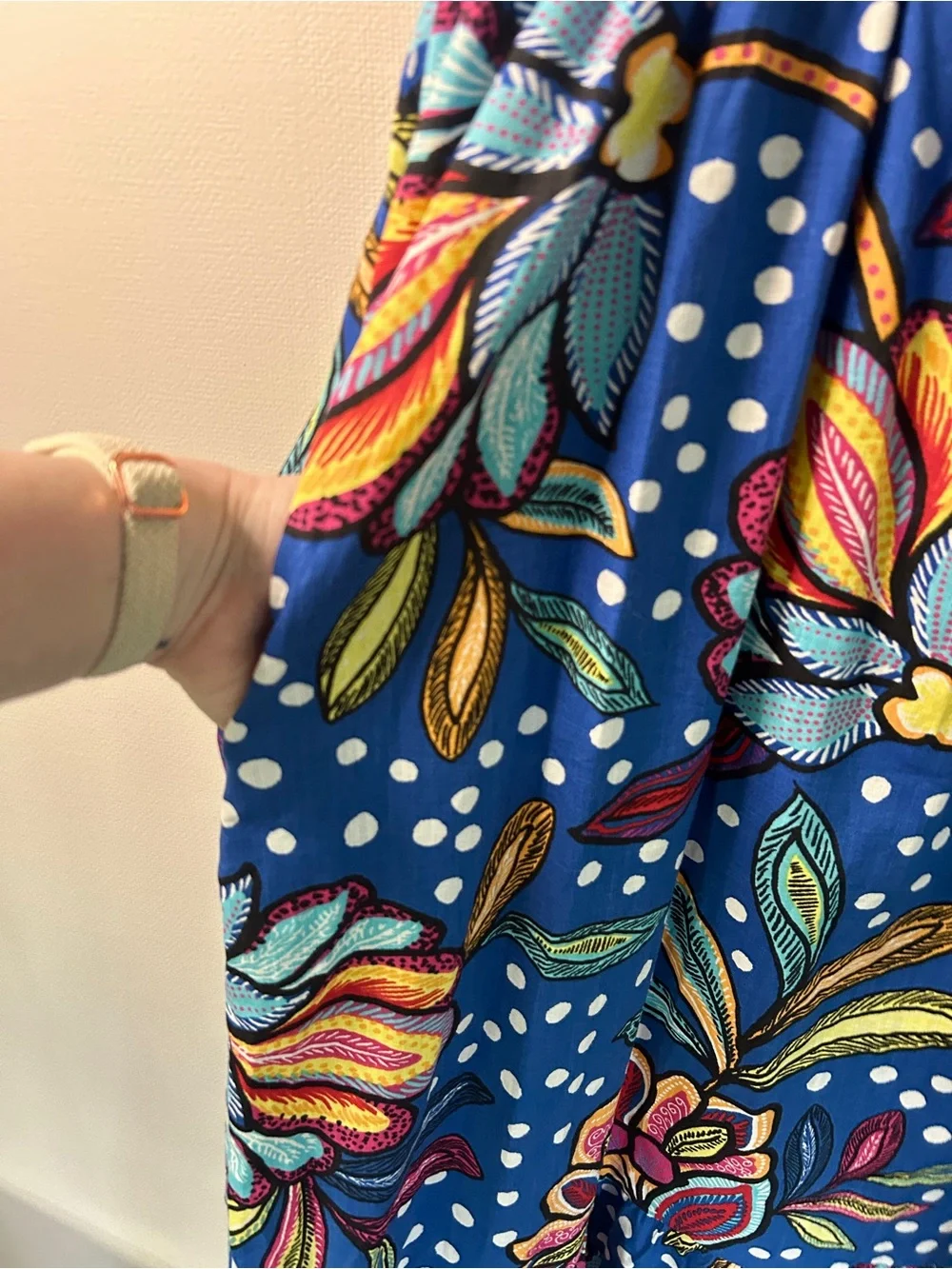 Tabitha Brown Floral Dot Statement Tiered Maxi Dress Whimsy Garden Party Artsy 8 - Picture 8 of 16